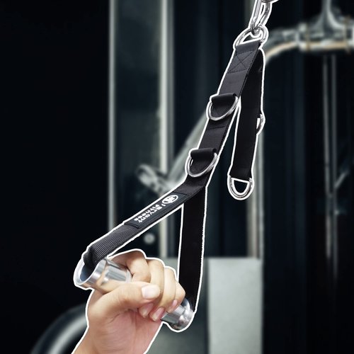 J Bryant Fitness Metal Gym Handles Multi D-Ring Handle Heavy Duty Aluminum Alloy Handle Grips Durable Workout Handles for Pulley LAT Pull Down System