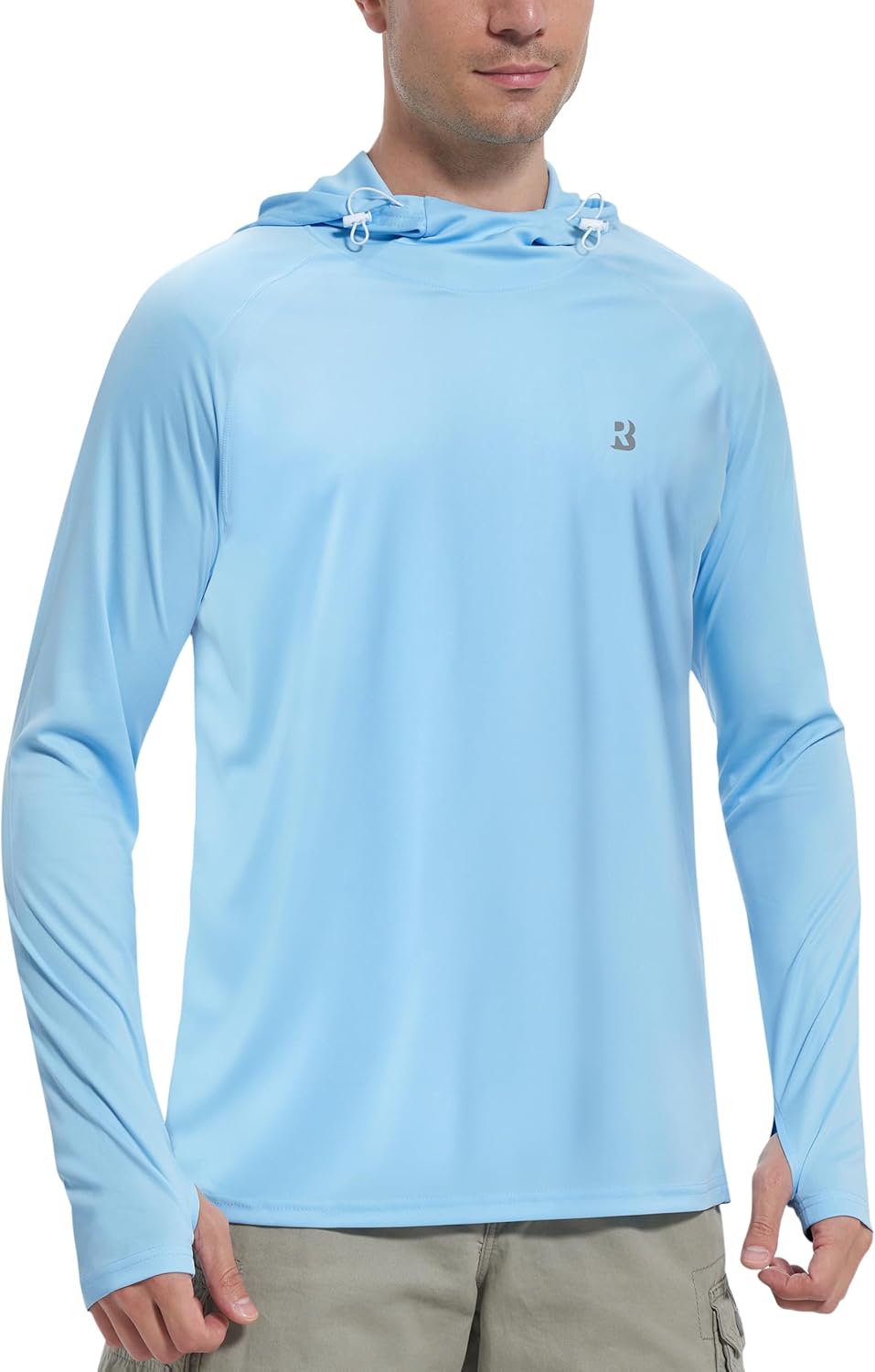 Roadbox UPF 50+ Sun Protection Hoodie - Quick Dry Long Sleeve Fishing & Hiking Shirt