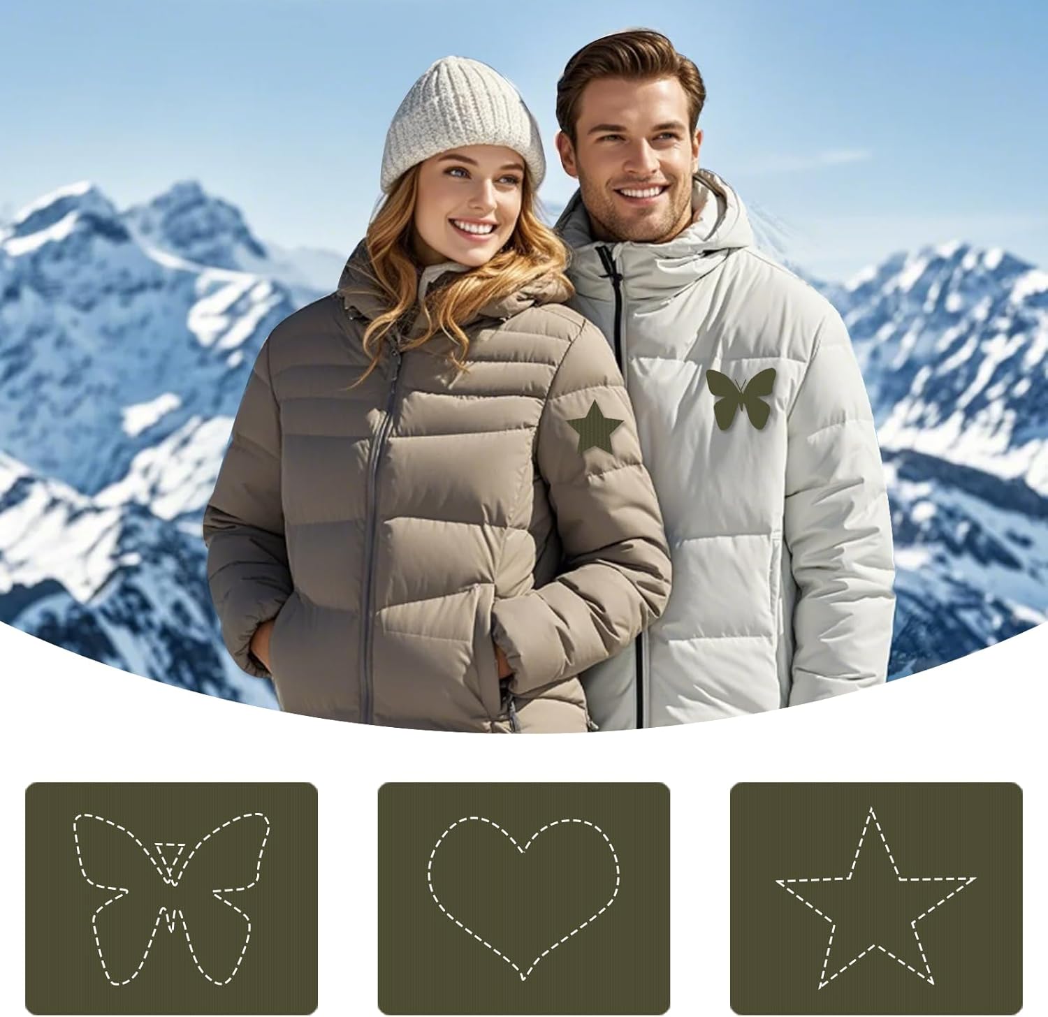 Skiennix Down Jacket Repair Patch - 45PCS Self-Adhesive Nylon Patches for Waterproof Clothing & Gear