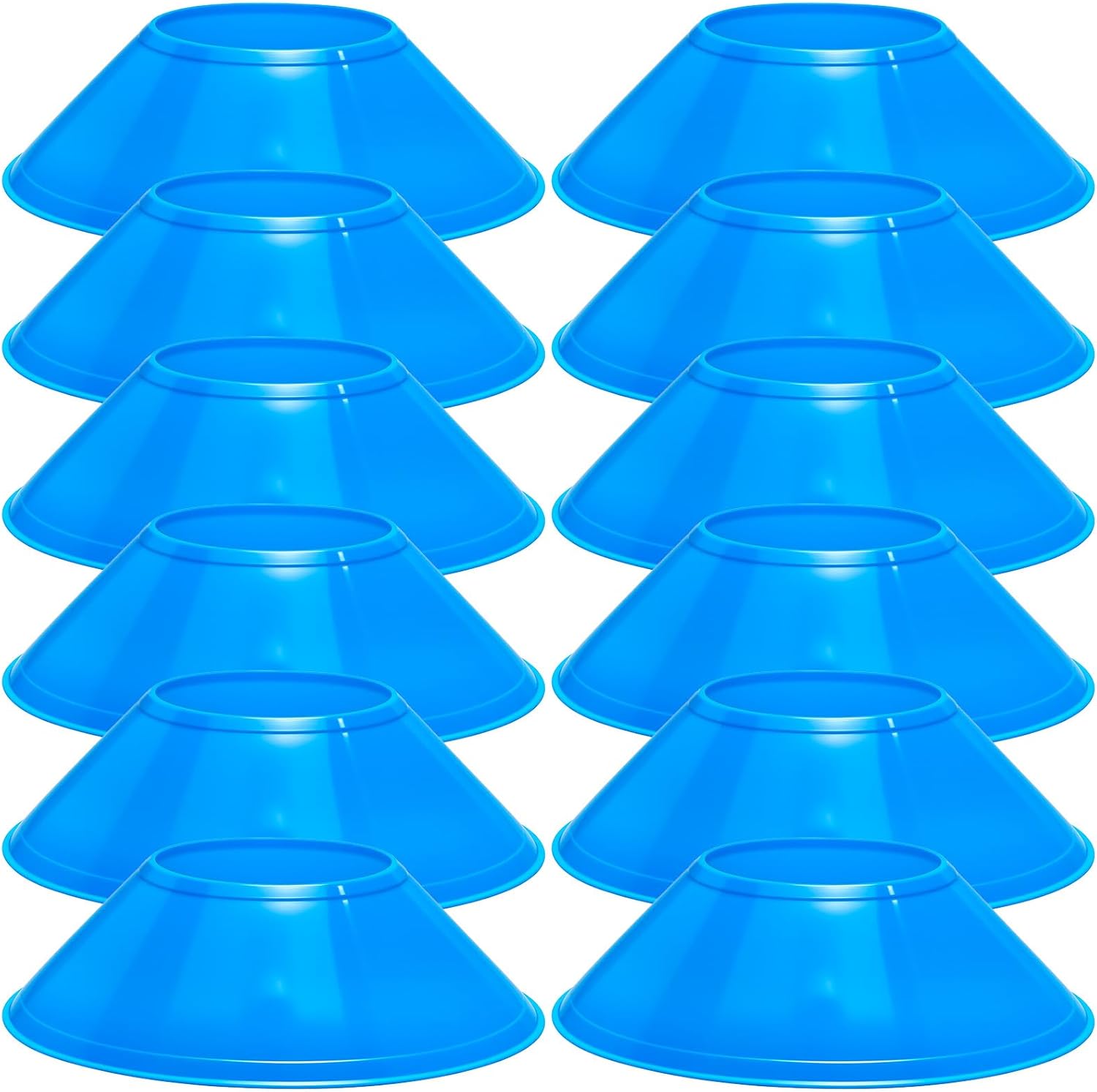 Skiennix Mini Soccer Cones - 12 Pcs Agility Training Discs for Enhanced Sports Performance