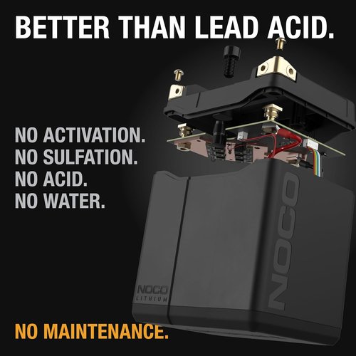 NOCO Lithium NLP30 | Ultra-Light 12V Powersport Battery - 8Ah, 700A Start Power, Intelligent BMS