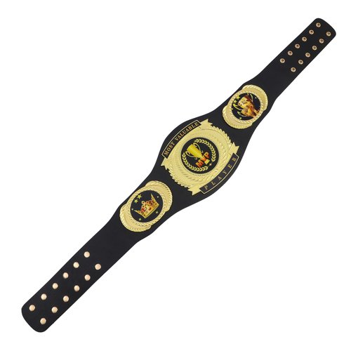 CHXIXUE MVP Championship Belt Most Valuable Player Champion Belt Trophy Award Gift Wrestling Belt Real Leather Adult Size, Large, gold