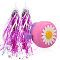 U-LIAN Kids Bike Bell and Streamers for Girls-1 Pack Bicycle Bell with 2 Pack Handlebar Streamers Scooter Tassels for Children's Bike Accessories