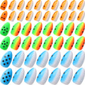 Skylety Foam Floats - 60 Pieces Fishing Rig Indicators for Trout, Catfish & Walleye - Oval Design