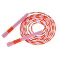 Beaded Jump Rope for Adults with Extra-Long 19.5 cm Handles - Adjustable, Non-Slip Grip (Variation: Pink+1+2.8M)