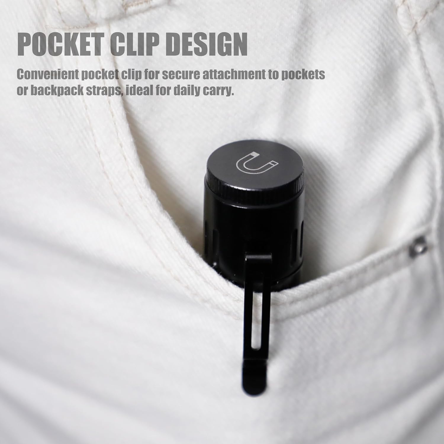 WARSUN SQ03 EDC Pocket Flashlight - 1000 Lumen Rechargeable LED | Waterproof Aluminum Alloy for Camping & Hiking