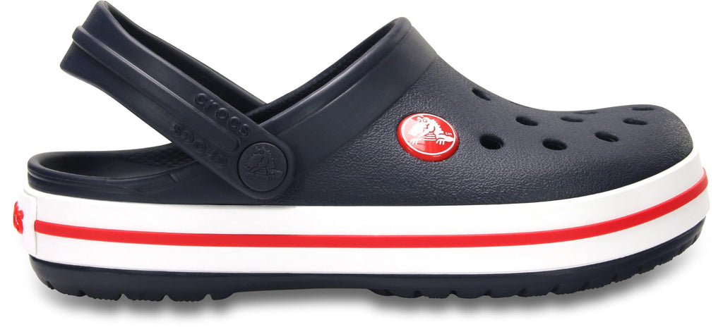 Crocs Kids Crocband Clogs, Navy/Red, 10 Toddler