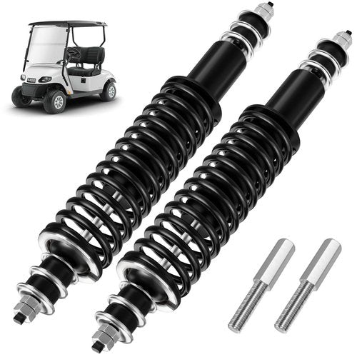 EZGO Golf Cart Front/Rear Shock Absorber Heavy Duty Coil Spring Shock Absorber Fits EZGO Medalist/TXT 1994+ Gas or Electric, OEM# 76418-G01,70928-G01,70248-G01,70324-G01,76419-G01