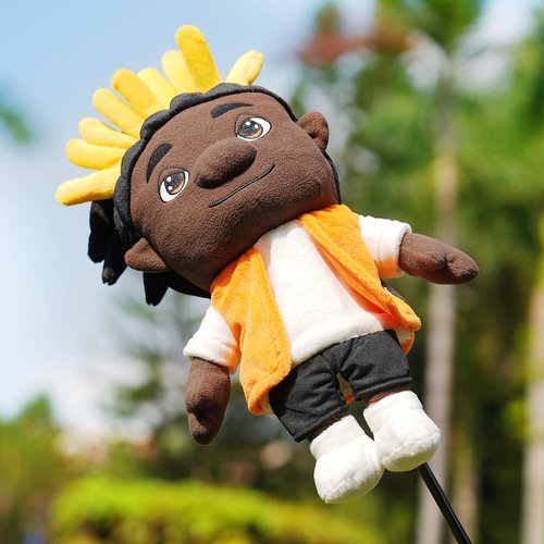 Craftsman Golf Funny and Cute Boy Doll Lucky Plush Golf Driver Cover Headcover Golfer Gift