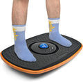 Skiennix Standing Desk Anti-Fatigue Mat - 360° Rotating Wooden Wobble Board for Home & Office
