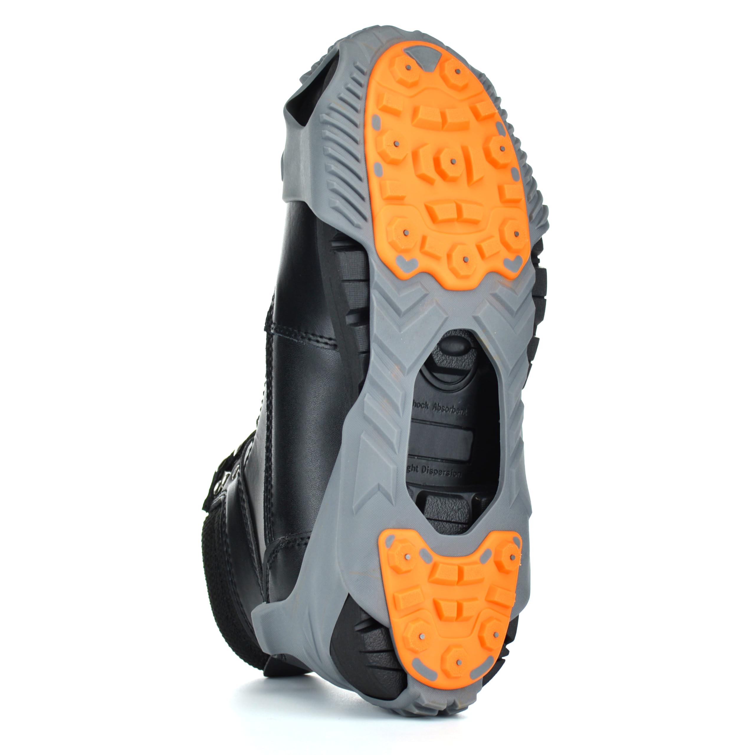 Winter Walking Low-Pro Ice Cleat, Heavy-Duty Industrial Grade Traction Aid for Walking on Snow and Ice, Size Large (1 Pair)