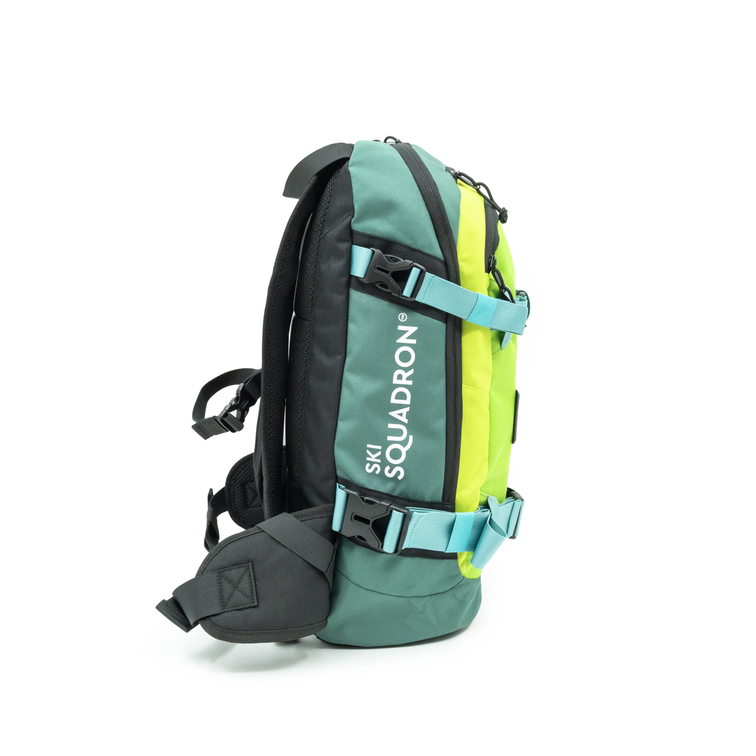 Ski Squad Quad: Multi Ski Carrying Family Backpack 2nd Generation. 5 year Warranty (Tree Run)