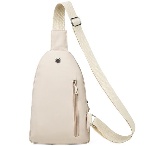 Banelu Sling Bag Small Crossbody Bags for Women, Cross Body Bag Sling Backpack for Outdoors Sports Hiking - Beige