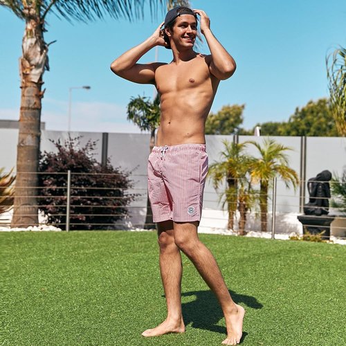Maamgic Men's Swim Trunks - Quick Dry Swim Shorts with Mesh Lining | Fun Bathing Suits, 7-Inch Length