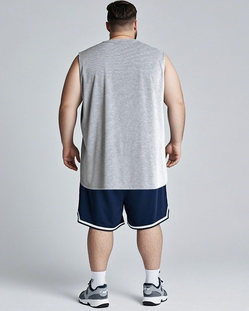 Taiyin 3 Pack Men's Big and Tall Tank Tops Quick Dry Muscle Workout Sleeveless T Shirts Summer Gym Active Undershirts (White, Light Gray, Black,3X-Large Big Tall)