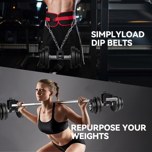 BROQIXIN Home Gym Clips : Load Dumbbells on Barbells, Turn Bars into Landmines, T-Bar Row with Any Grip, Hook Dumbbells on Dip Belts, Versatile Weightlifting Accessory