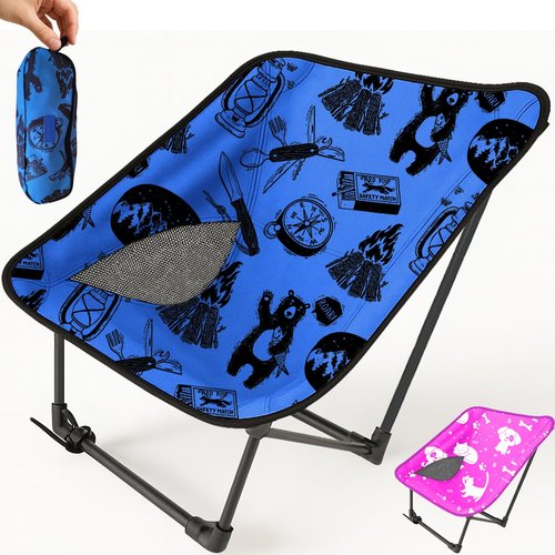 KidzAdventure Youth and Kids Camping Chair | Ultra Lightweight, Foldable and Heavy Duty | Ideal Indoor/Outdoor Kid Chair for Camping, Beach, Sports and Lawn