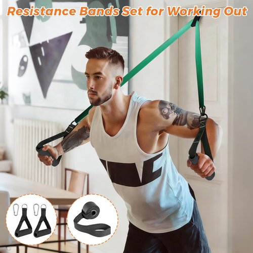 Lwuey Resistance Bands for Working Out, Pull Up Exercise Bands for Home Workouts Training Bands Set Stretching Physical Muscle Training Home Gym for Women/Men