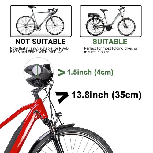 LIQING Bike Basket Front Folding Bicycle Basket with Removable Liner Bag, Quick Release Design Metal Ebike Basket for Adult Women/Men Carrying Dogs, Pets, Fruit & Grocery (L-Black)
