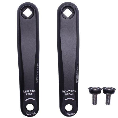 Alps2Ocean Bike Crank Arms,89MM/102MM/114MM/127MM/140MM/152MM/160MM/165MM/170MM/175MM Available in Diamond Hole Bike Crank Arm for Ebike