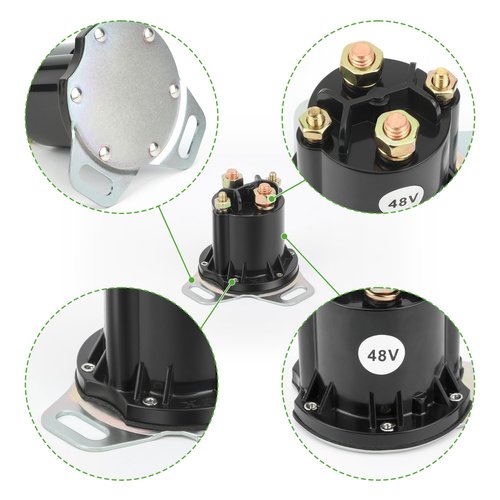 10L0L Golf Cart 48V 150A Solenoid for EZGO RXV 2008-up Electric Golf Cart,4 Terminal,Replace OEM 624317 649373