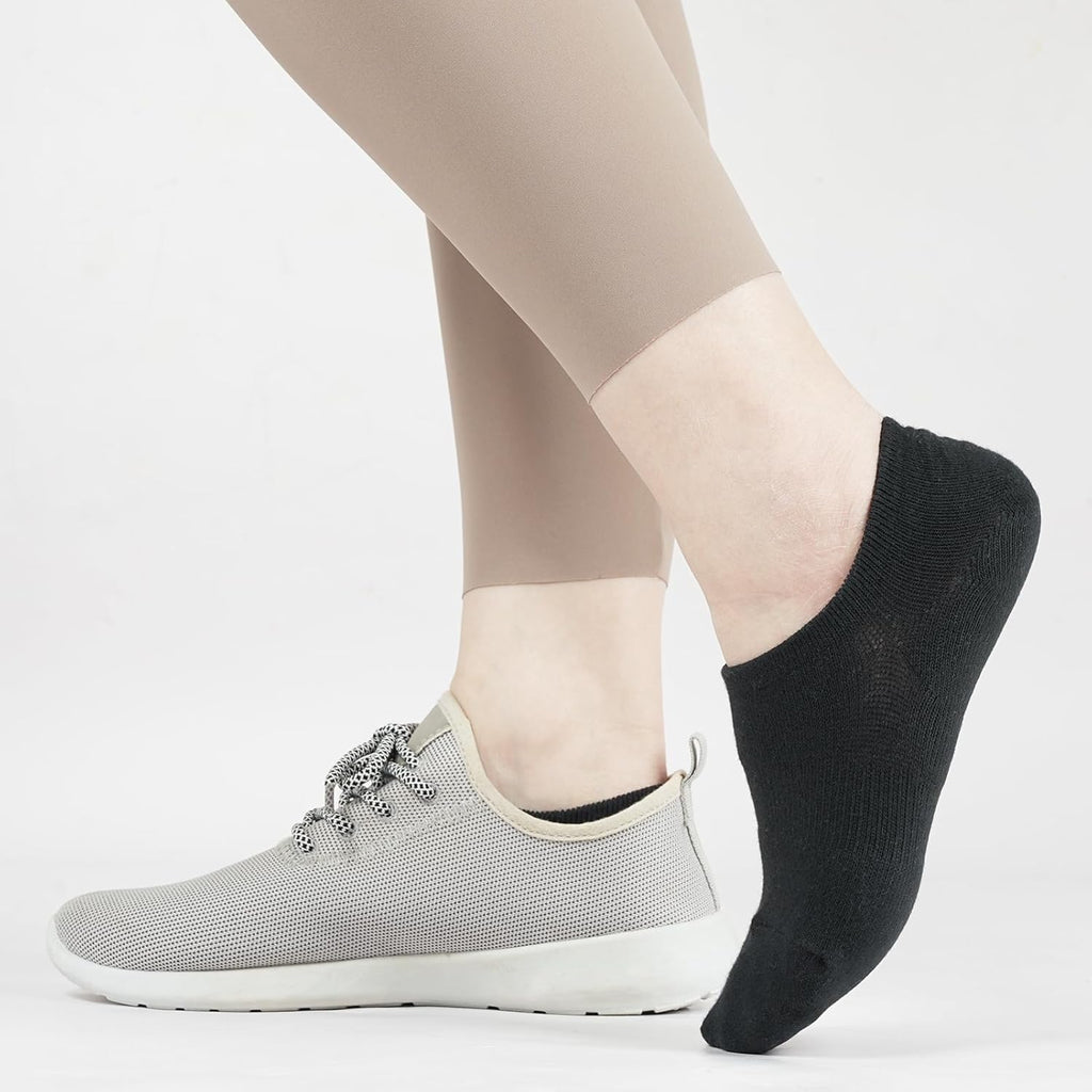 Skiennix No Show Socks for Women - Low Ankle Athletic Footies with Anti-Slip Design | 6/8 Pairs