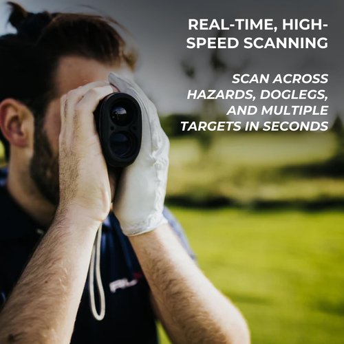Aspire Platinum Golf Rangefinder – Slope On/Off, 6X Magnification, 1000-Yard Laser Range Finder with Vibration, Pin Seek, High-Speed Scan & Slope Mode – Waterproof – Battery & Case Included