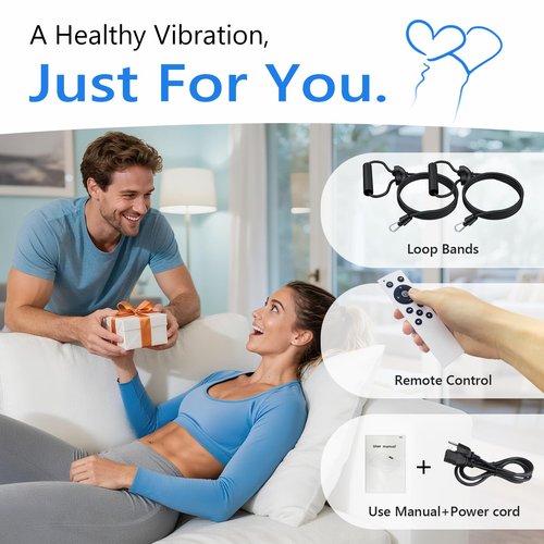 Trekora Vibration Plate Exercise Machine, Vibrating Platform for Lymphatic Drainage Weight Loss, 250 Speeds, Full Body Workout Vibrated Plates Fitness Platform for Home Women Men