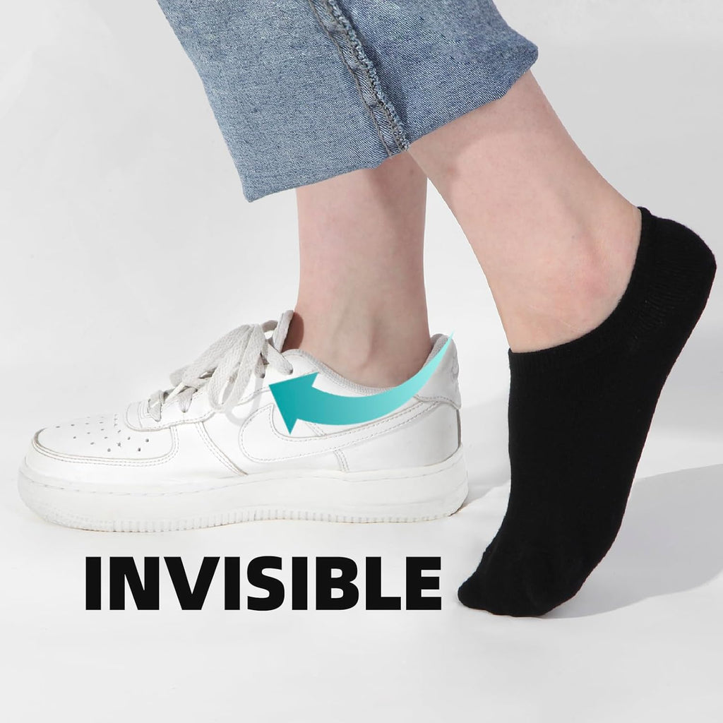 Skiennix No Show Socks - Invisible Low Cut Athletic Liners for Men & Women | 6 Pairs