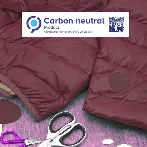 aZengear Down Jacket Repair Patches - Pre-Cut, Self-Adhesive, Waterproof Nylon Fabric (11 Pcs, Burgundy)
