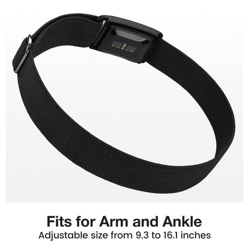 BlikWyt Elastic Bicep Arm/Ankle Strap with Protective Case - Soft Breathable Adjustable Loop, Compatible with WHOOP 5.0 Band