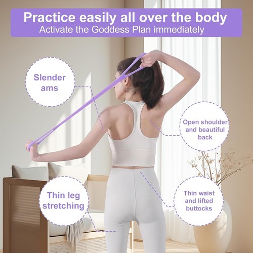 Figure 8 Resistance Band - Elastic Workout Bands with Handles for Arm, Back & Shoulder Training