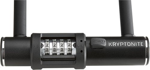 Kryptonite Combo U-Lock - Anti-Theft Bicycle Lock with 12mm Steel Shackle | 4-Digit Resettable Security