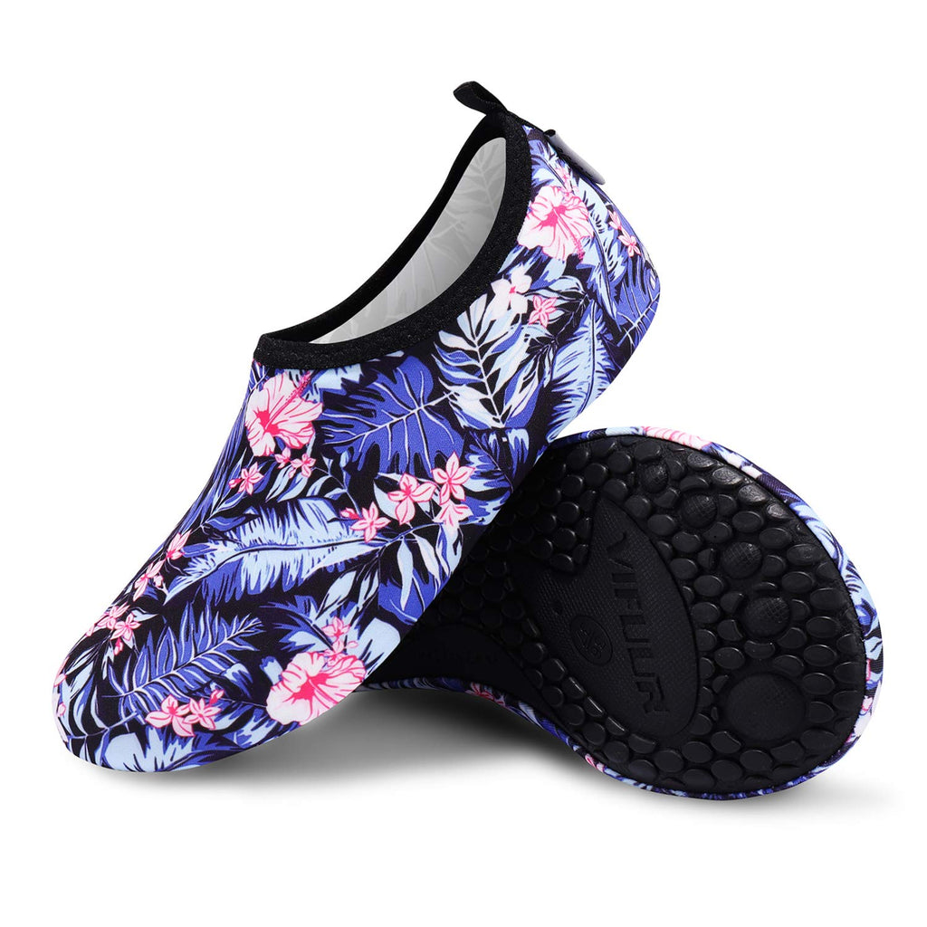 VIFUUR Water Sports Unisex Shoes Blue/Leaf - 11-12 W US / 9.5-10.5 M US (42-43)