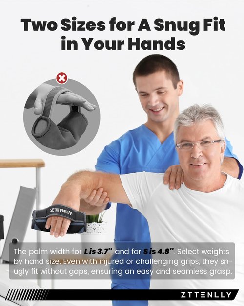 ZTTENLLY Hand Weights Sets for Walking - Comfort Fit - 1lb, 2lbs, and 3lbs Soft Walking Weights sets for Women & Men in Physical Therapy,