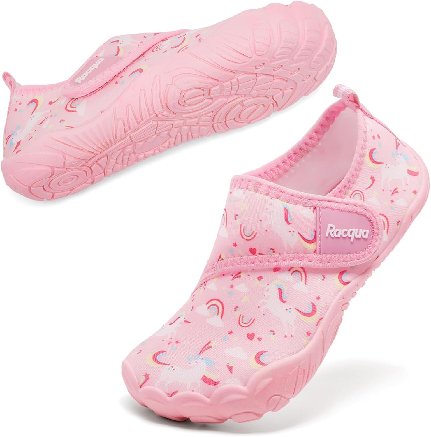 Racqua Kids Water Shoes - Quick Dry Lightweight Aqua Swim Footwear | Perfect for Little & Big Kids