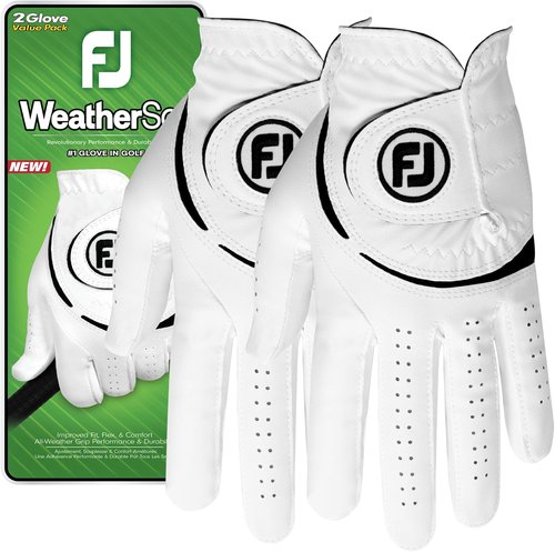 FootJoy Men's WeatherSof Golf Gloves - 2-Pack for Ultimate Comfort and Grip