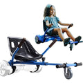 Hoverboard Seat Attachment for 6.5”-10” Hover Board, Buggy Go Kart Conversion Kit, Accessory for Self Balancing Scooter, Hoverboards Go-Cart for Kids or Adults, Blue