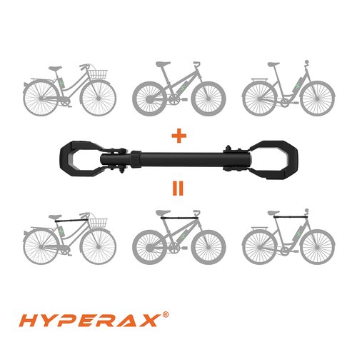 HYPERAX Step Thru e Bike Adapter Fits Up to 70 lbs for Hitch Bike Rack, Perfect for LECTRIC, RAD Power, AVENTON, and Other Step Thru/Folding E Bikes. Must Needed for Step-Thru (Up to 70lbs)