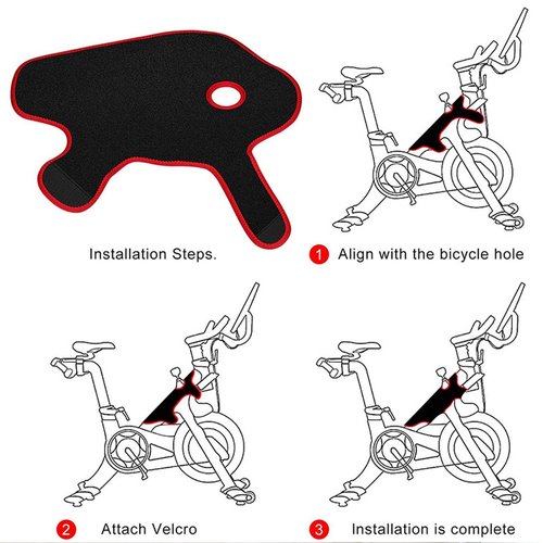 VBESTLIFE Frame Sweat Proof Wrap, Frame Sweat Wrap Guard Frame Dust Proof Cover for Indoor Exercise
