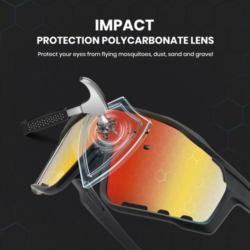 Cyxus Snow Shoveling Goggles for Men, Polarized Anti-Fog Windproof UV400 Protection Winter Gear Work P1570