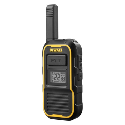 DEWALT DXFRSBH600 FRS Business Radio, Pro-Grade 2 Way Radio, 2W, 24hr Runtime, CommandCall, Handheld, DXFRSBH600