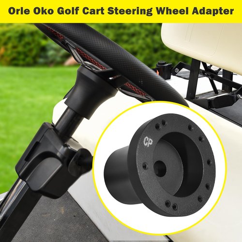 Orle Oko Golf Cart Steering Wheel Adapter, Steering Wheel Adapter Hub For Club Car Precedent Golf Cart
