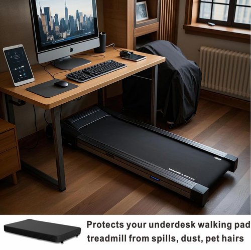 VeyoStories Walking Pad Dust Cover - Under Desk Treadmill Cover, Waterproof, Stretchy Dust Protector for 54" - 56" Walking Pad Under Desk Treadmill, Portable Folding Small Treadmill Cover.