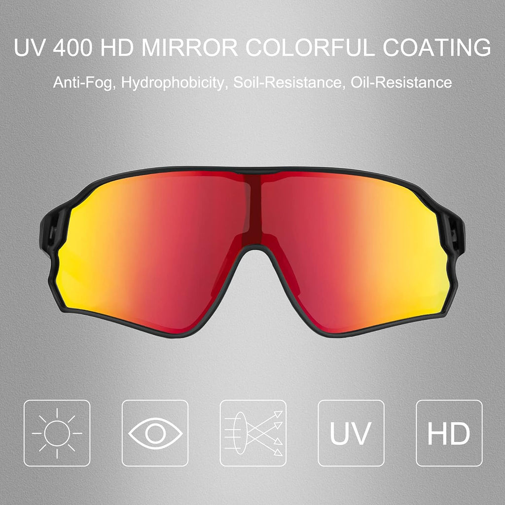 ROCKBROS Polarized Sunglasses - UV Protection Cycling Shades for Men & Women