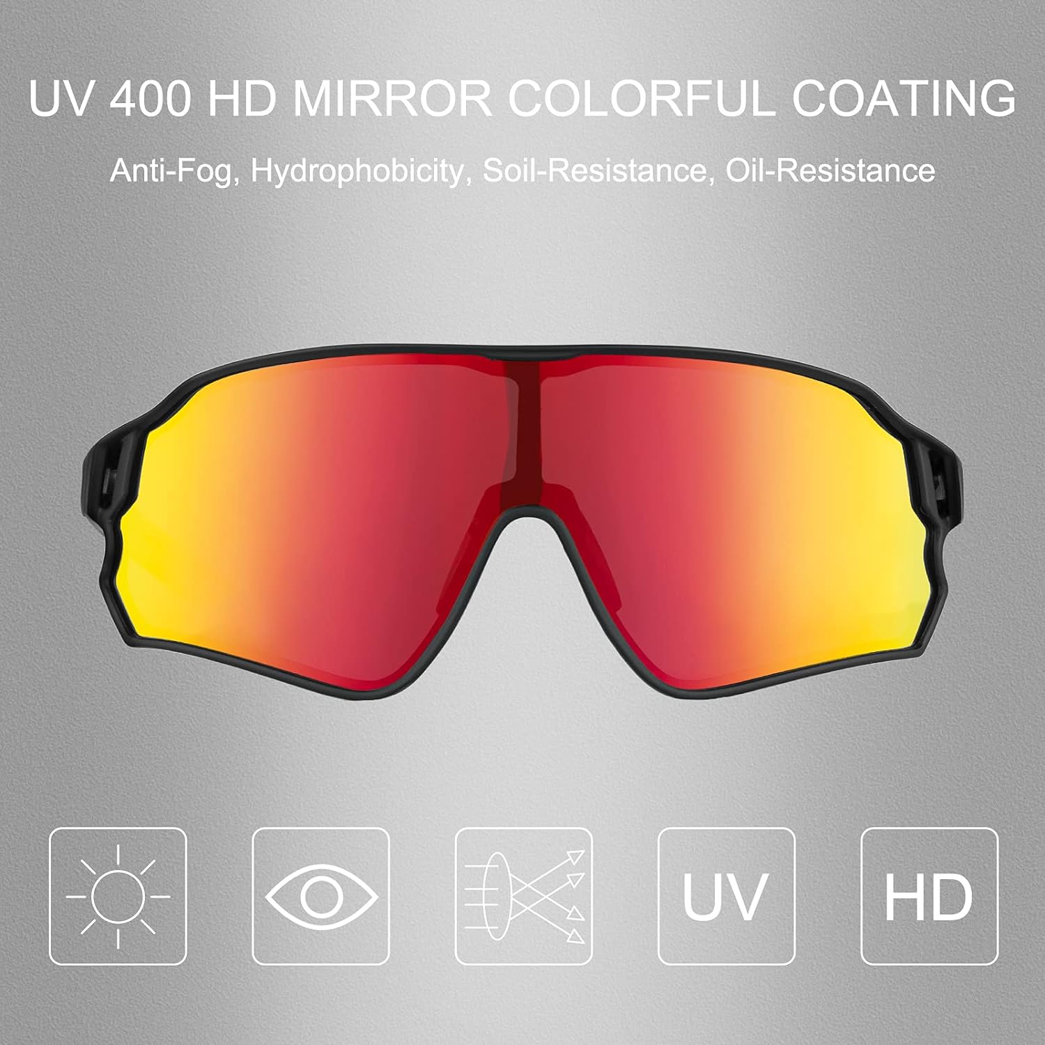 ROCKBROS Polarized Sunglasses - UV Protection Cycling Shades for Men & Women