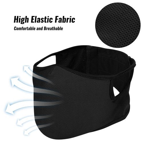 Qavctw Tactical Shooting Mask - Foldable Airsoft Silicone Mask with Breathable Ear Protection for Outdoor Shooting, Riding, Climbing, Paintball, Hunting