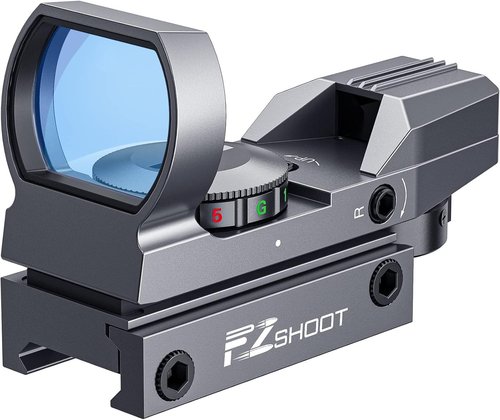 EZshoot Red Green Dot Sight - Holographic Reflex Scope with 4 Reticles & 20mm Rail Mount
