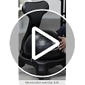 Gaiam Classic Balance Ball Chair - Black Ergonomic Active Seating