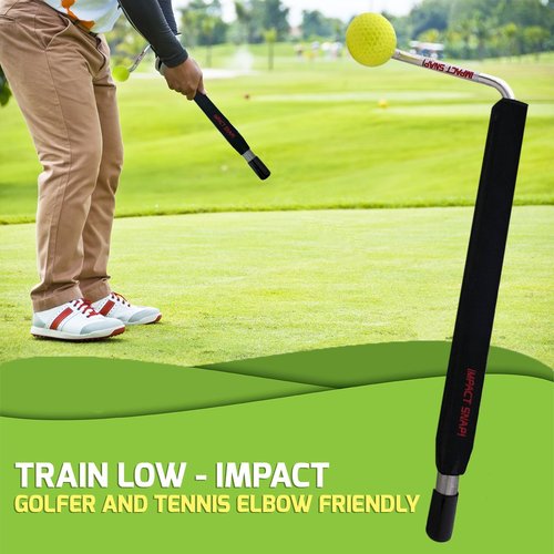 IMPACT SNAP Golf Swing Trainer & Golf Swing Training Aid for Indoor & Outdoor Golf Swing Repetition - Right Hand